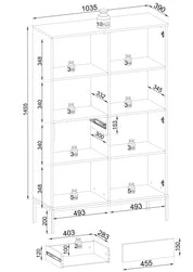SENTO WTSZ-104 vitrineskab
