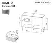 ALMERA 104 skænk