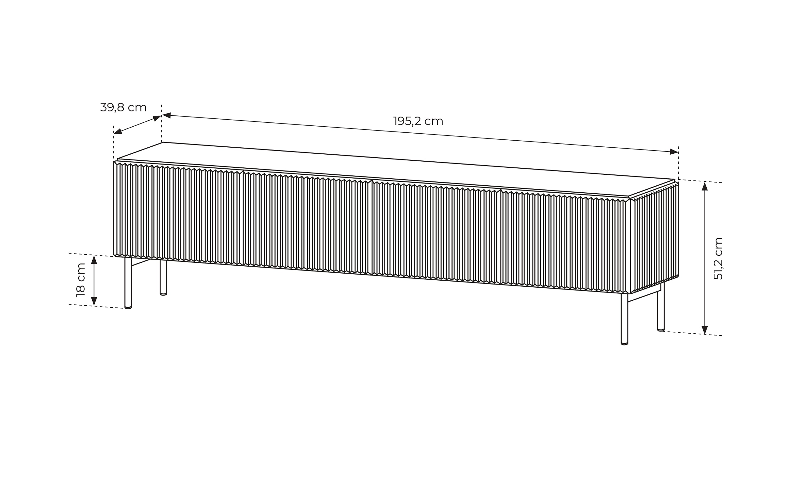 MUTI 4D Tv-bord