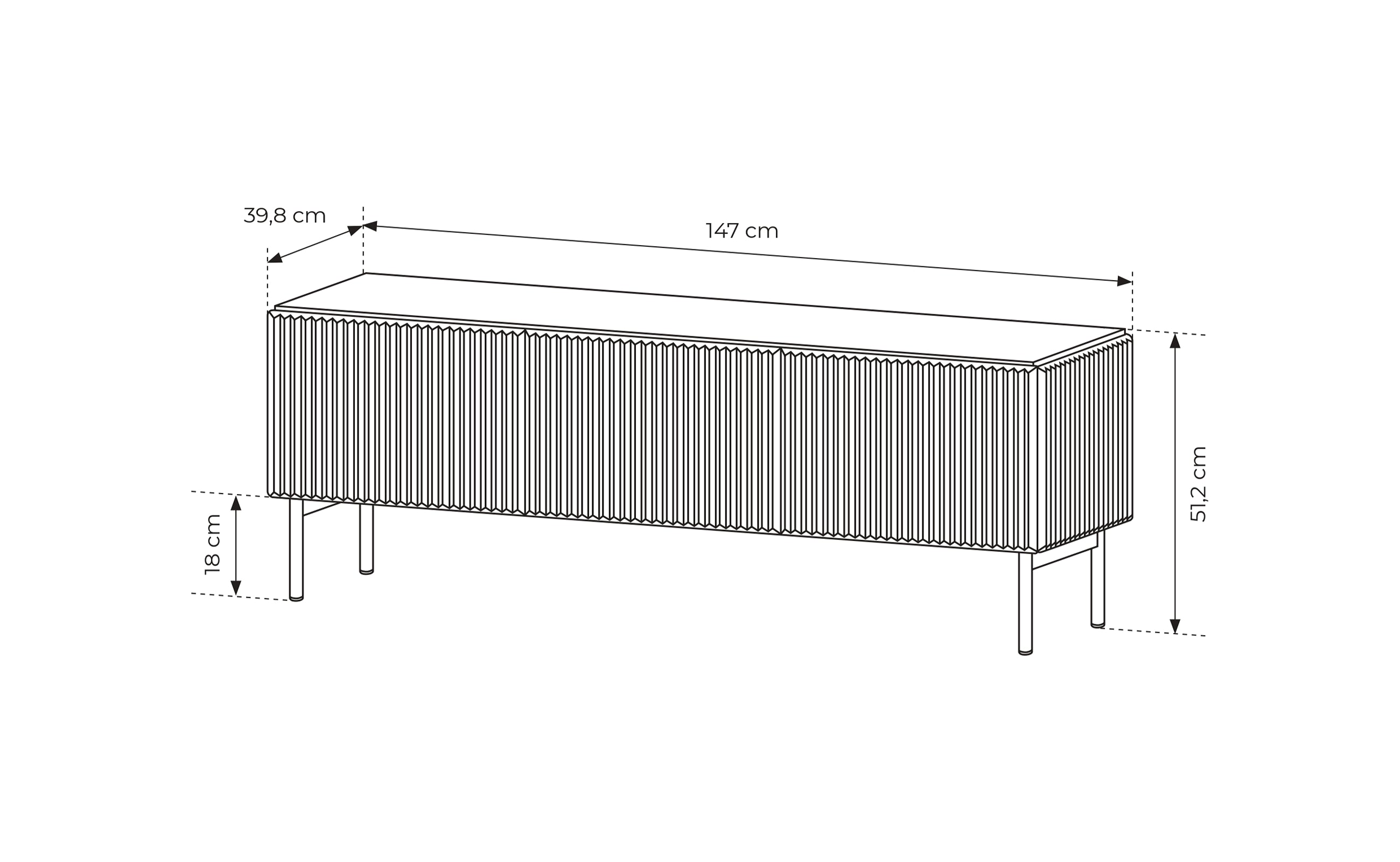 MUTI 3D Tv-bord