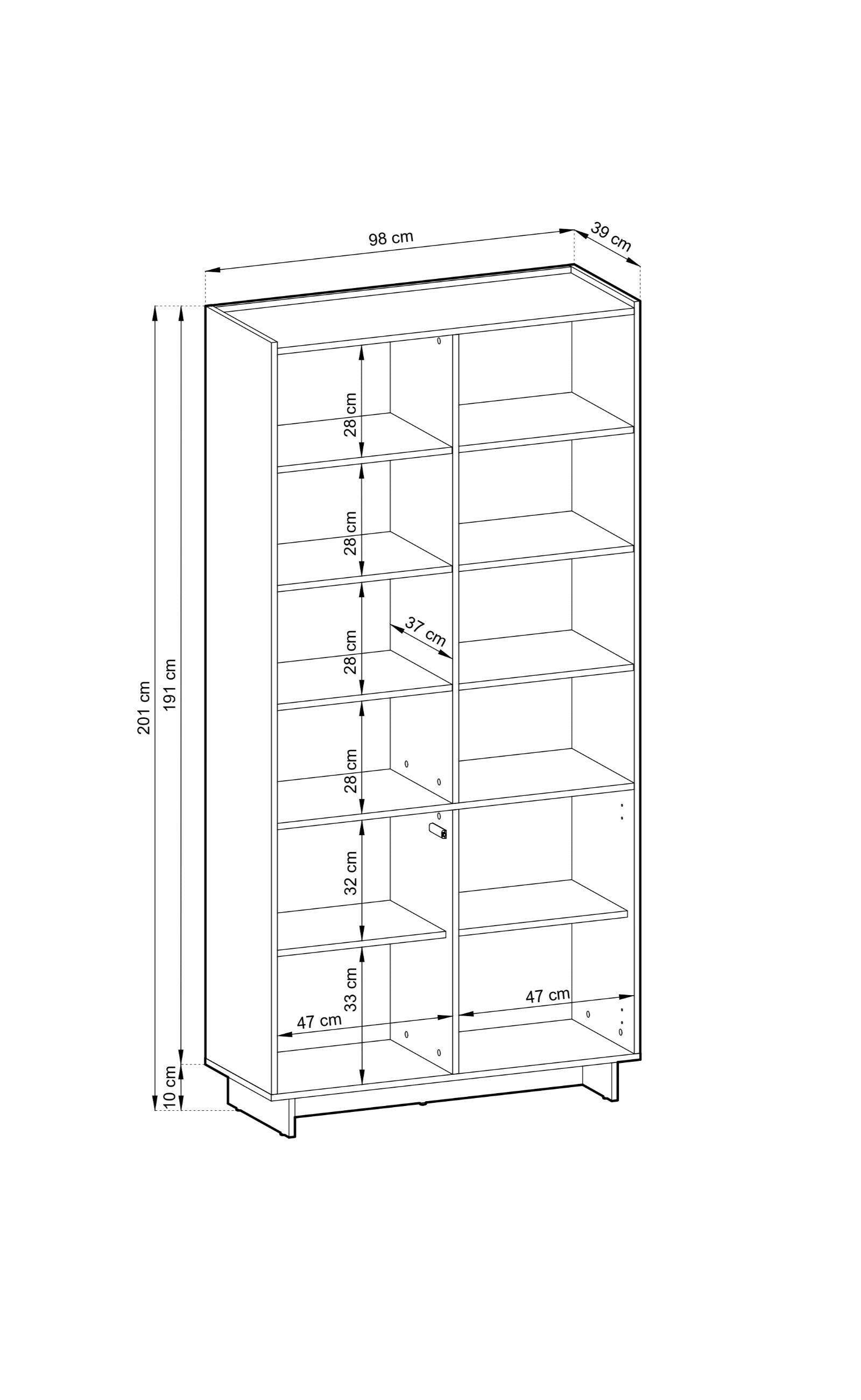 YASUMI R98 HØJSKAB