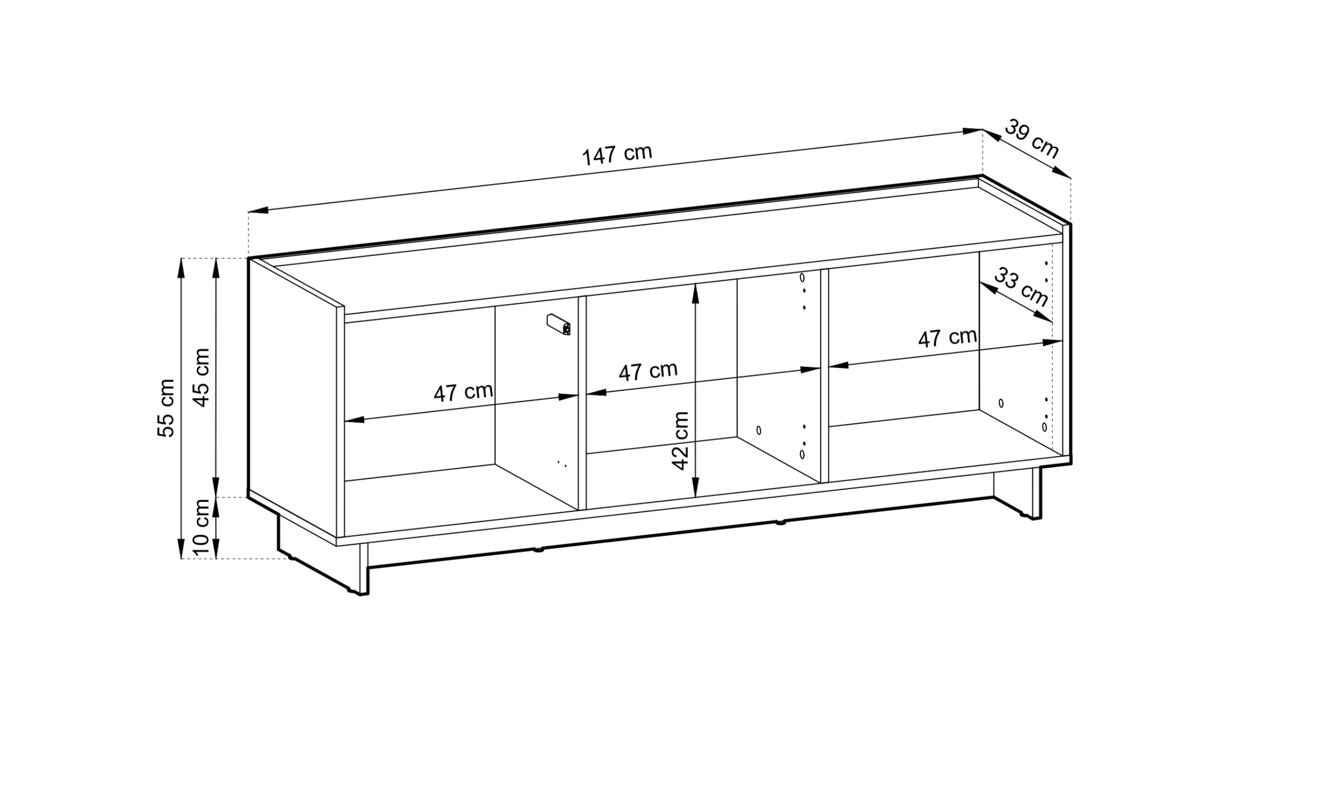 YASUMI RTV147 TV-BORD