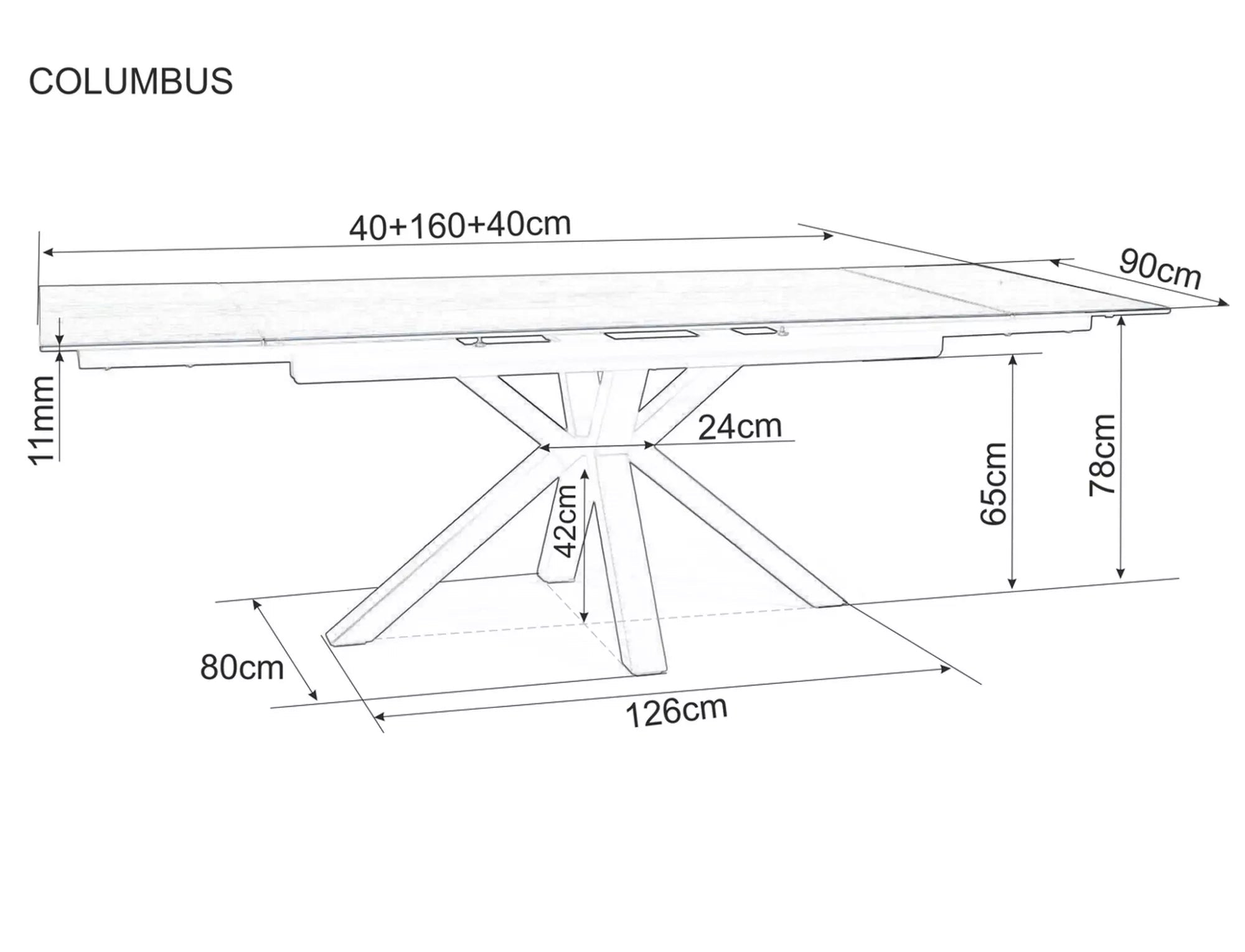 Columbus Ceramic Spisebord